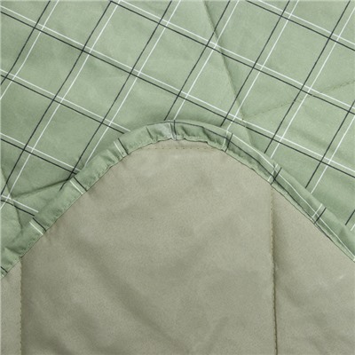 Покрывало LoveLife евро макси Green cage 240*210±5см, новосатин, 100%п/э