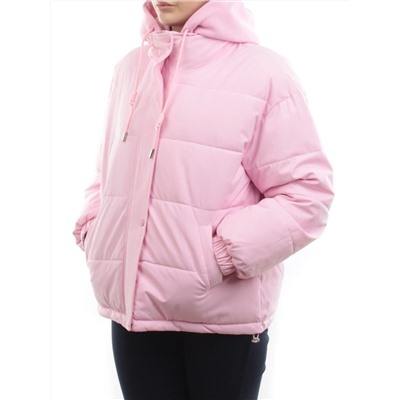H24-088 PINK Куртка демисезонная женская (120 гр. холлофайбер)