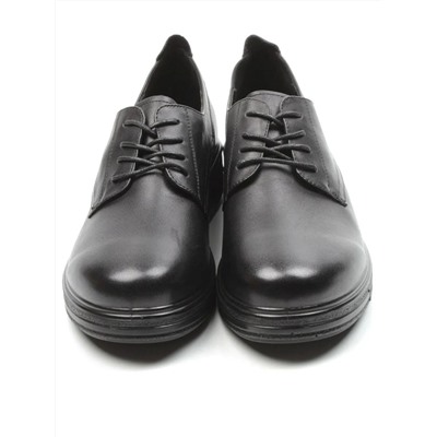 03-5066 BLACK Полуботинки женские (натуральная кожа)