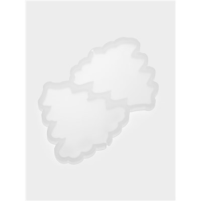 Форма леденцов «Ёлка», силикон, 2 ячейки, 12×9×0.8 см, h=8 см, прозрачная