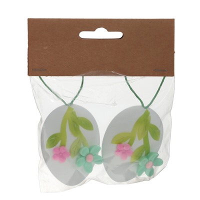 GAEM Набор из 2-х изделий декоративных подвесных "Яйцо пасхальное" (4*2*6), L10 W2 H12 см, 2в.