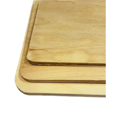 Разделочные доскм 3 размеров (Натуральное дерево и верх цветная термоплёнка) тип 1