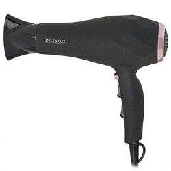 Фен Delta DL-0941 LUX 2400Вт турмалин ионизация черный с розовым (12)