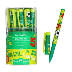 Ручка шариковая FreshWrite «Футбол.Чемпионы.Бразилия», 0.7 мм, синие чернила