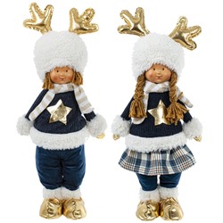 GAEM Игрушка набивная "Мальчик, Девочка", L20 W12 H49/42 см, 2в.