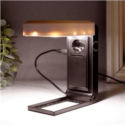 Лампа-лупа х10 ×25 для творчества LEDx24 от 3АAA+ USB линзы d=1 см и 12.5 см 5×8.3×22 см