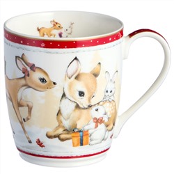 КРУЖКА LEFARD "С НОВЫМ ГОДОМ!" 300 МЛ КРАСНАЯ (КОР=36ШТ.)