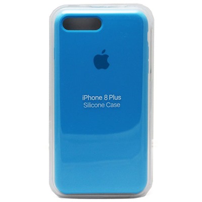 Силиконовый чехол для iPhone 7 Plus / 8 Plus ярко-голубой