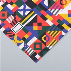 Бумага для скрапбукинга "Color geometry" плотность 180 гр 15,5х17 см