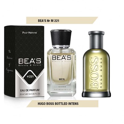 Beas M221 Hugo Boss Bottled Intense Men edp 25 ml, Парфюм мужской Beas M221 создан по мотивам аромата Hugo Boss Bottled Intense