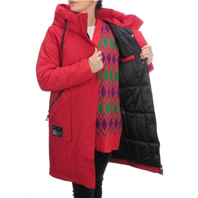 21-968 RED Пальто женское зимнее (200 гр. холлофайбера)