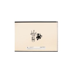 Альбом для рисования А4, 24 листа на гребне, Mono-art, блок офсет 100 г/м², МИКС