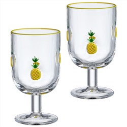 НАБОР БОКАЛОВ ДЛЯ ВИНА "FRUITY PINEAPPLE" ИЗ 2 ШТ. 350 МЛ