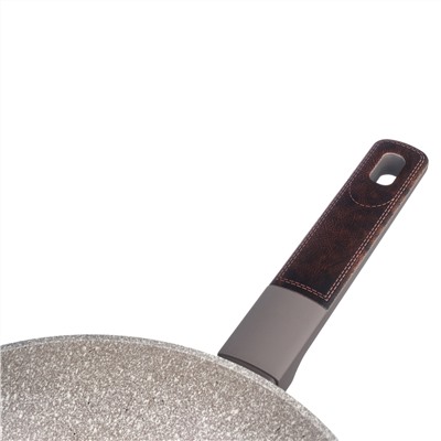 СКОВОРОДА С АНТИПРИГАРНЫМ ПОКРЫТИЕМ PFLUON MARBLE, 24*4,8 СМ