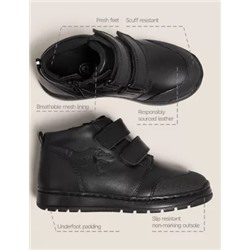 Kids' Leather Dinosaur School Shoes (8 Small - 1 Large)