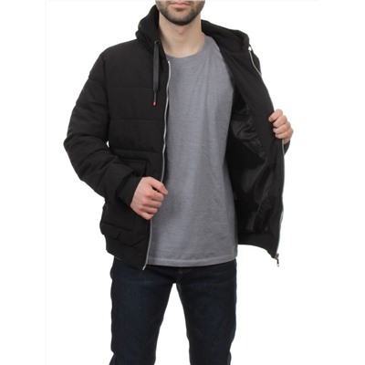 2172 BLACK Куртка мужская зимняя облегченная (150 гр. холлофайбер)