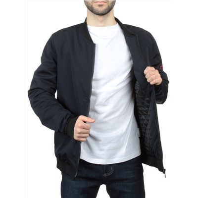 EM25056-2 DARK BLUE Куртка-бомбер мужская демисезонная (100 гр. синтепон)