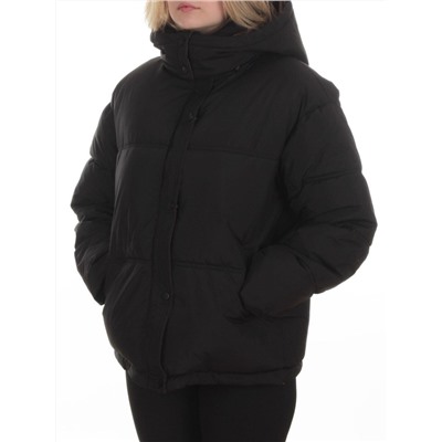 24-232 BLACK Куртка зимняя женская (150 гр. холлофайбер)