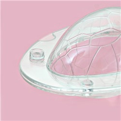 Молд для заливки шоколада Доляна «Шоколадное яйцо», пластик, 14×11.5×9 см, прозрачный