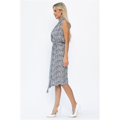 Платье Хьюми (черное/цветы) П13936-35М