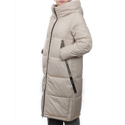 868 LT. BEIGE Пальто зимнее женское (170 гр. холлофайбер)