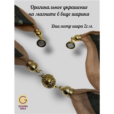 Платок на шею с украшением Артикул 2455/33