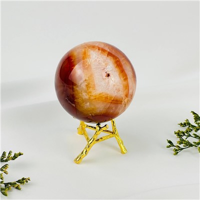 Радуга Самоцветов Шар из Сердолика на подставке