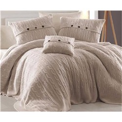 КПБ с Вязаным Покрывалом 220x240 см. Евро 2 сп. Nirvana Excellent - First Choice