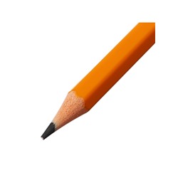 Набор карандашей чернографитных 12 штук, Calligrata Classic, заточенные, пластик, трехгранные, оранжевые