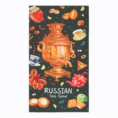 Полотенце Этель "Самовар" 40х73 см, 100% хл, саржа 190 г/м2