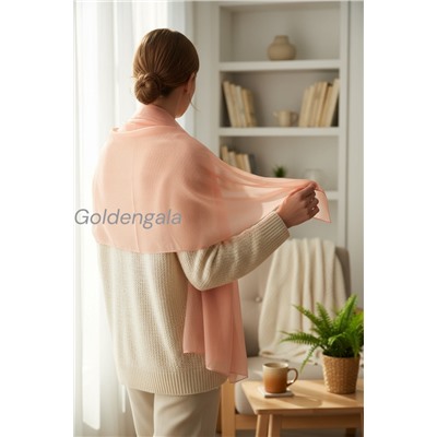 Шарф шифоновый однотонный Арт 0984/5