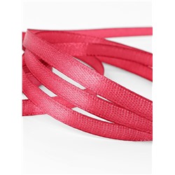Лента атласная, 6 мм, 23±1 м, светло-бордовая №134