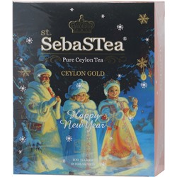 SebaSTea. Новый год. Tea Snowgirls. Дед Мороз и Снегурочки карт.упаковка, 100 пак.