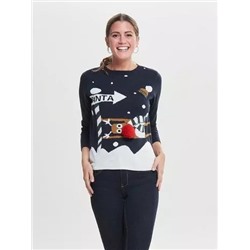 Weihnachtspullover, Размер L, Цвет dunkelblau, Производитель Only