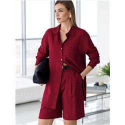 Шорты изо льна с вискозой