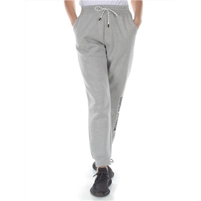 M053 LT. GRAY Брюки спортивные утепленные женские (85% хлопок, 10% полиэстер, 5% спандекс)