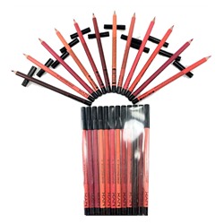 Карандаш для губ  NYX Waterproof Lip Pencil Caryon A Levres (цветные, 12 шт.)