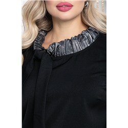 Платье Жемчужина (черное/серебро) П12148