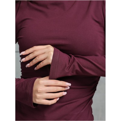 Лонгслив "Крис" Бордо