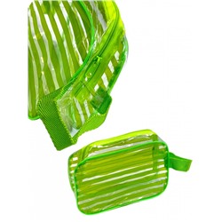 Косметичка-сумка с ручками женская прозрачная