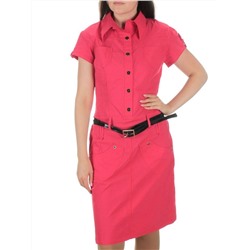 9413 CRIMSON Платье женское (85% хлопок, 10% вискоза, 5% лайкра)