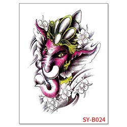 TTSY-B024 Временная татуировка Ганеша, 21х15см