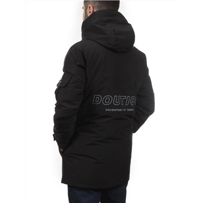 8895 BLACK Куртка мужская зимняя облегченная (130 гр. холлофайбер)