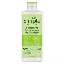 Успокаивающий тоник для лица (200 мл), Soothing Facial Toner, произв. Simple