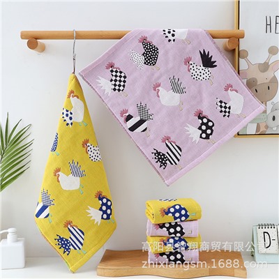 Towel, gauze square quick dry scarf, 34*40cm