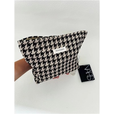 Retro handheld travel bag, capacious liner, cosmetic bag, organizer bag to go out