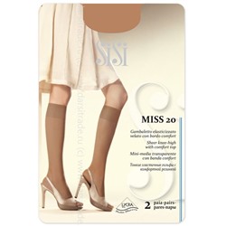 Гольфы женские Miss 20 New Sisi [2 пары] Дроп