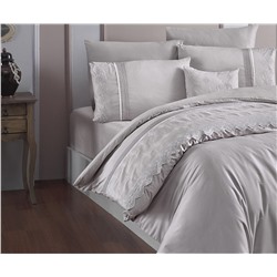 Сатиновое Постельное белье Евро 2 сп. V.I.P Moonlıght SATIN First Choice