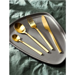 Набор столовых приборов Magistro «Оску стандарт», 12 предметов, нержавеющая сталь, золотистый
