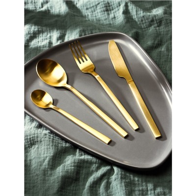 Набор столовых приборов Magistro «Оску стандарт», 12 предметов, нержавеющая сталь, золотистый